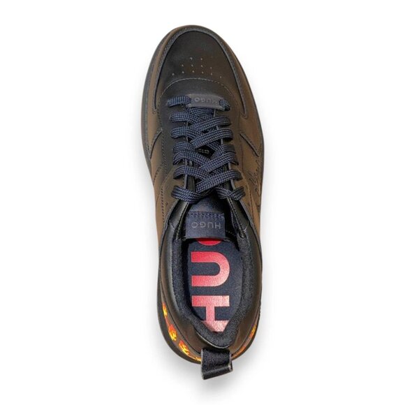 HUGO Kilian Tenn Men's Sneakers Black Manmade Leather-Style US 9 - Picture 6 of 7